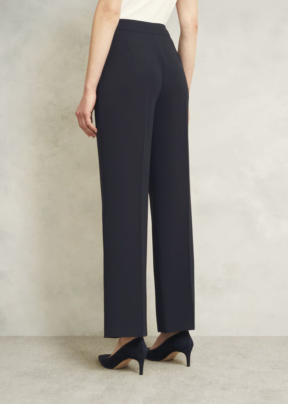 Mel Wide Pants, Navy, hi-res