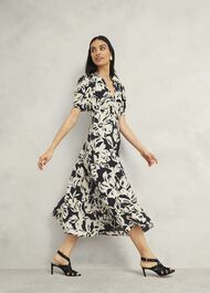 Chiltern Dress, Black Cream, hi-res