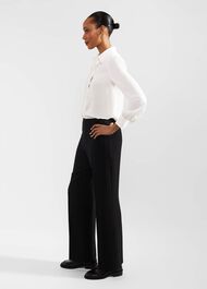 Vanessa Wide Leg Pants, Black, hi-res