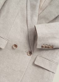Alessia Linen Jacket, Neutral, hi-res