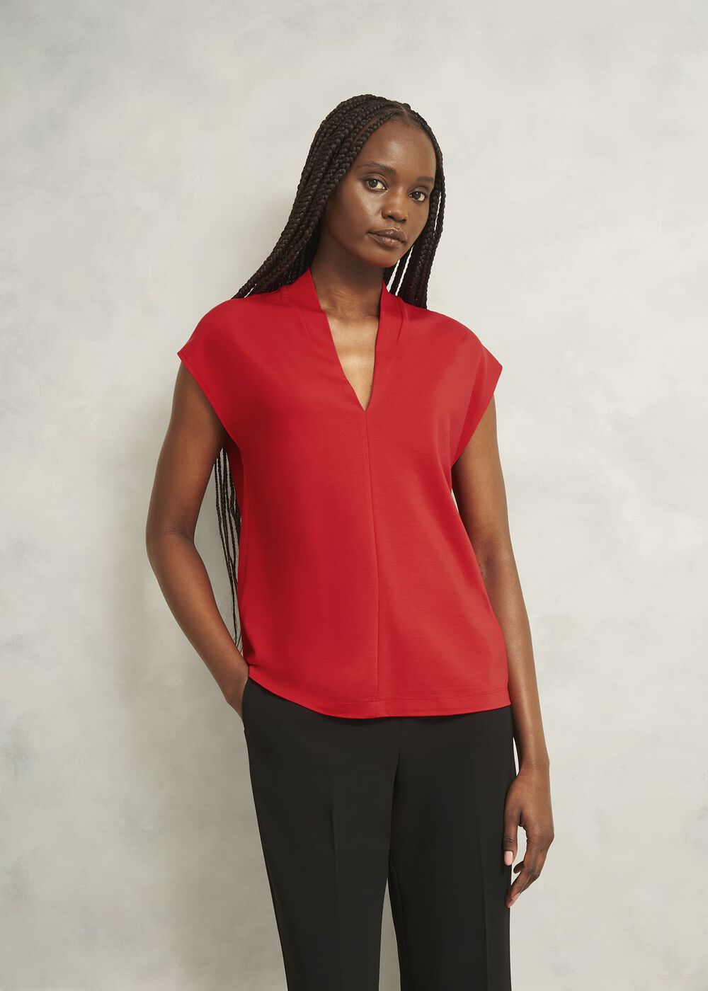 Katie Top, Petunia Red, hi-res