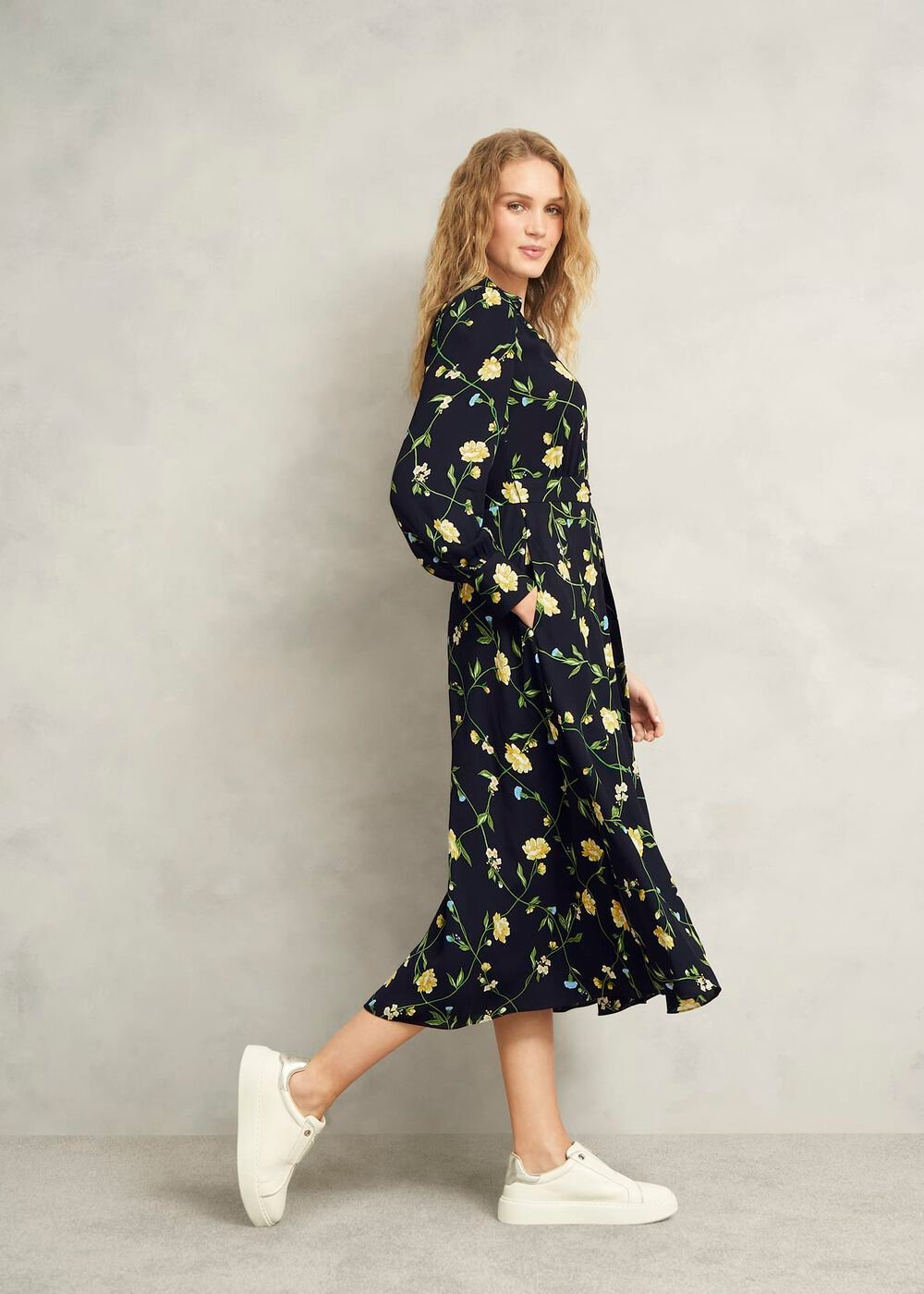 Everly Dress, Navy Multi, hi-res