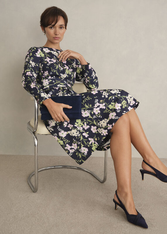 Petite Sabine Floral Tie Dress
