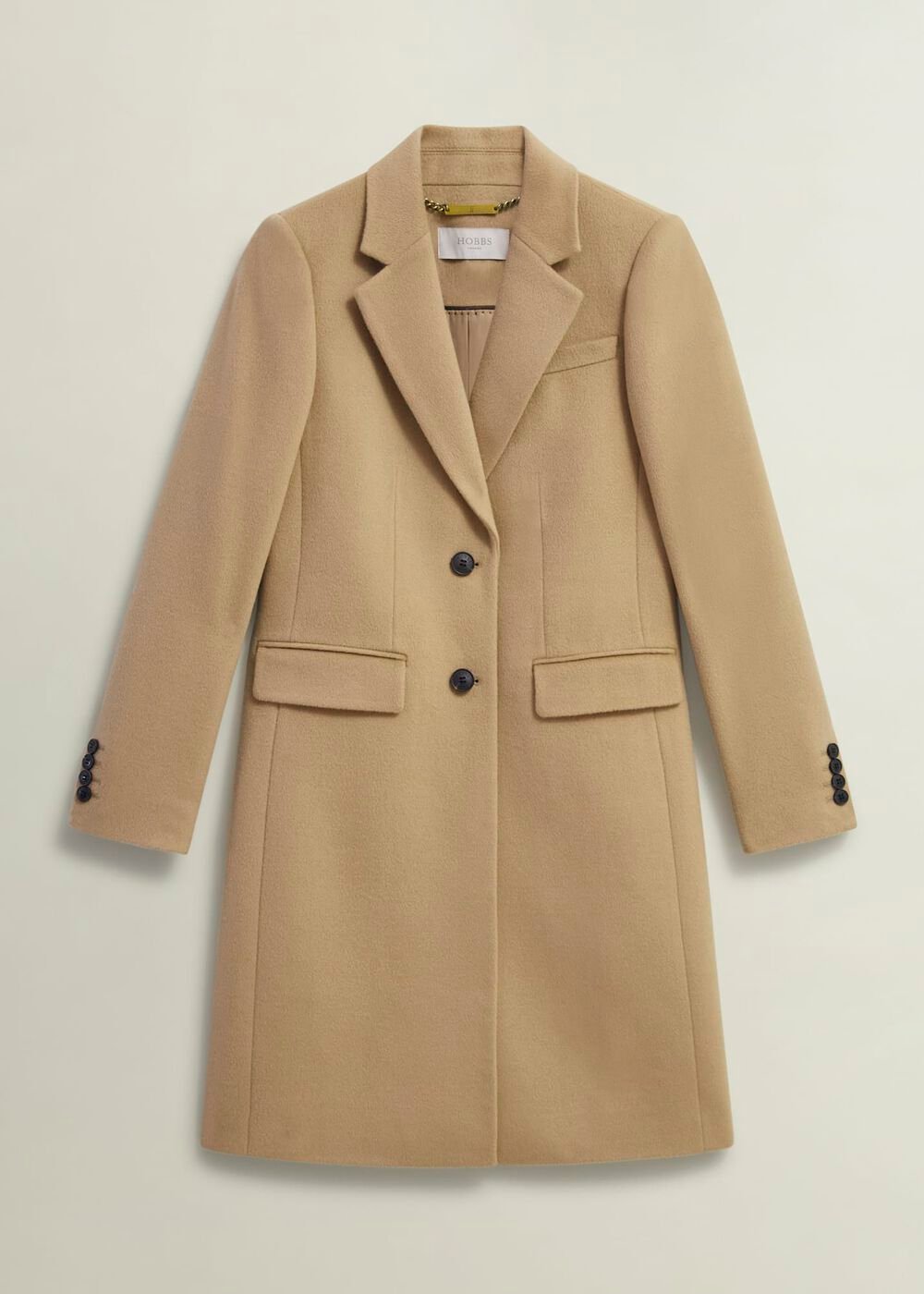Petite Cavendish Wool Coat, Hobbs Camel, hi-res