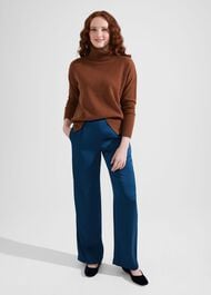 Delora Cashmere Roll Neck Sweater, Hobbs Vicuna, hi-res