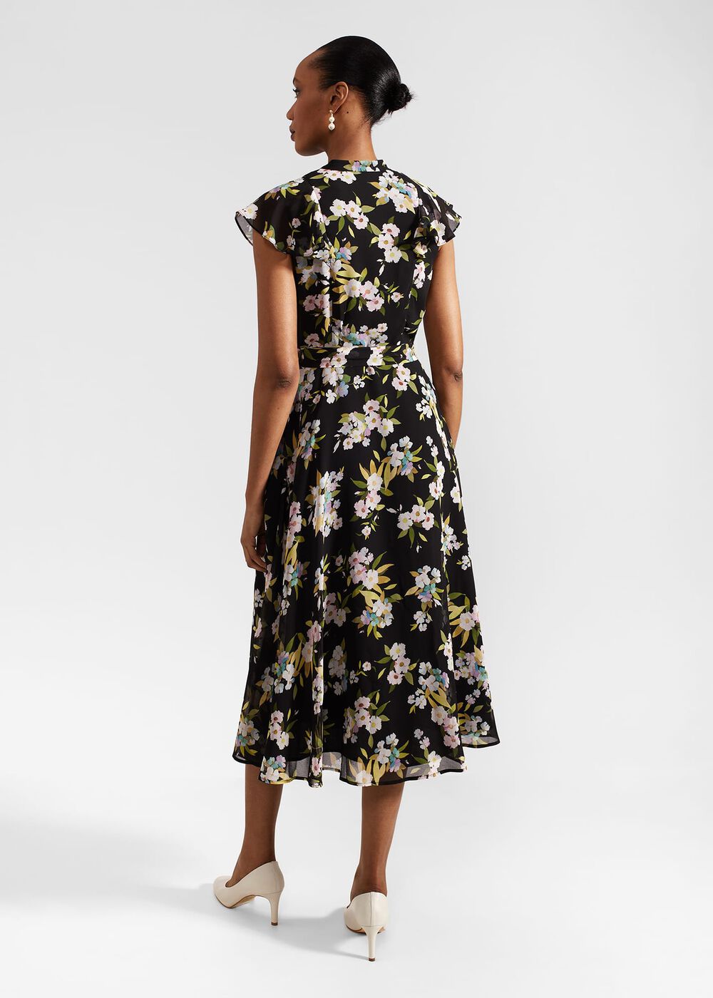 Petite Erica Dress, Black Multi, hi-res