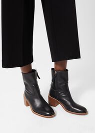 Jenn Ankle Boots, Black, hi-res
