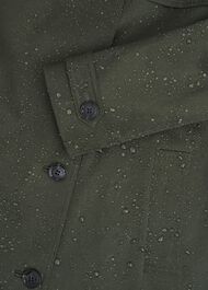 Petite Hallie Shower Resistant Trench Coat, Woodland Green, hi-res