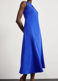 Palmer Midi Fit And Flare Dress, Mazarine Blue, hi-res
