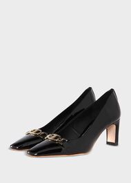 Ophelia Court Shoes, Black, hi-res