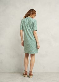 Lucille Dress, Green Ivory, hi-res