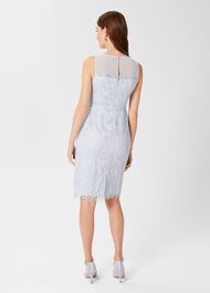 Adela Lace Shift Dress, Pale Blue, hi-res