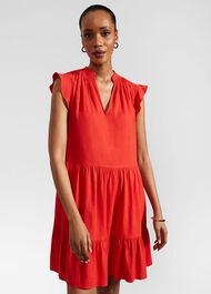 Estella Dress, Scarlet Red, hi-res