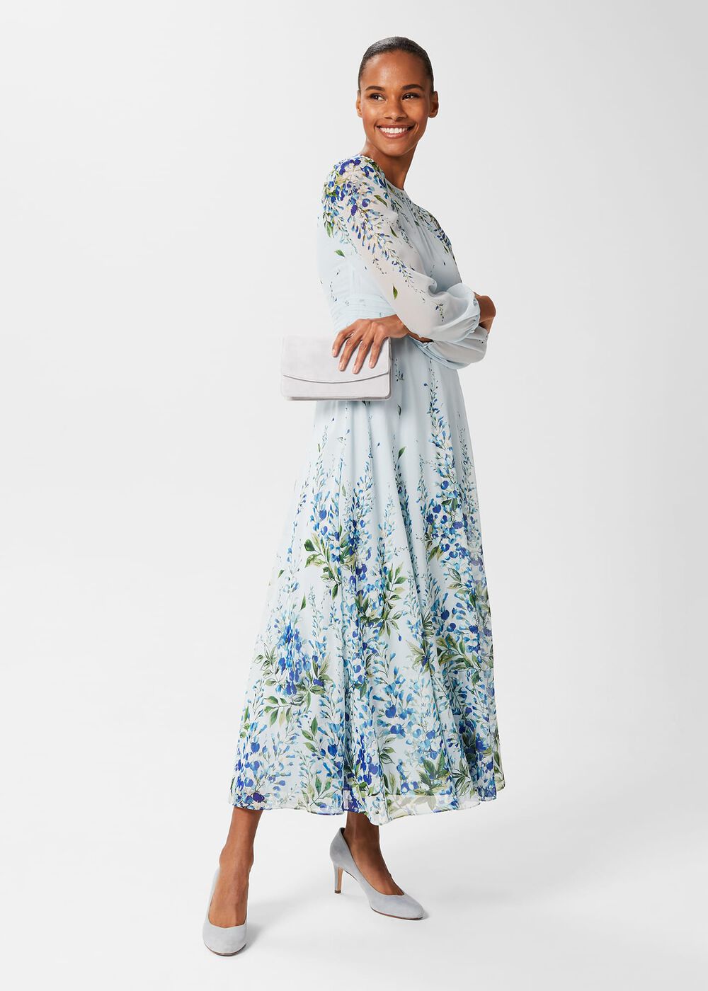 Kensington Clutch, Celeste Blue, hi-res