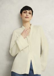 Buttermere Blouse, Buttercream, hi-res