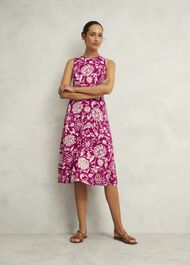 Marylise Jersey Dress, Pink Cream, hi-res