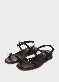 Lila Footbed Sandal, Black, hi-res