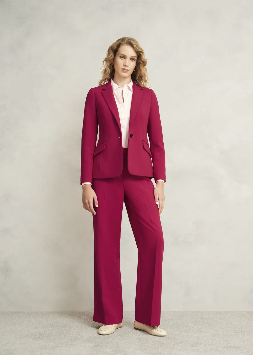 Suki Wide Pants, Hot Magenta, hi-res