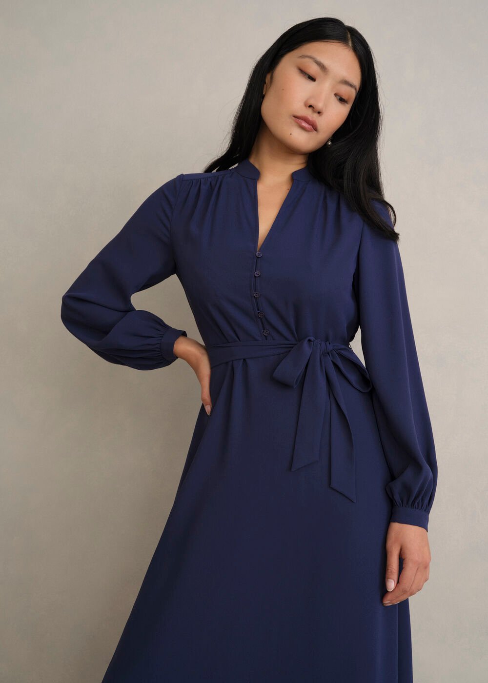 Lettie Dress, Midnight Navy, hi-res