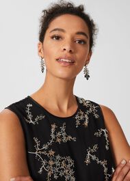 Lilith Dress, Black Metallic, hi-res