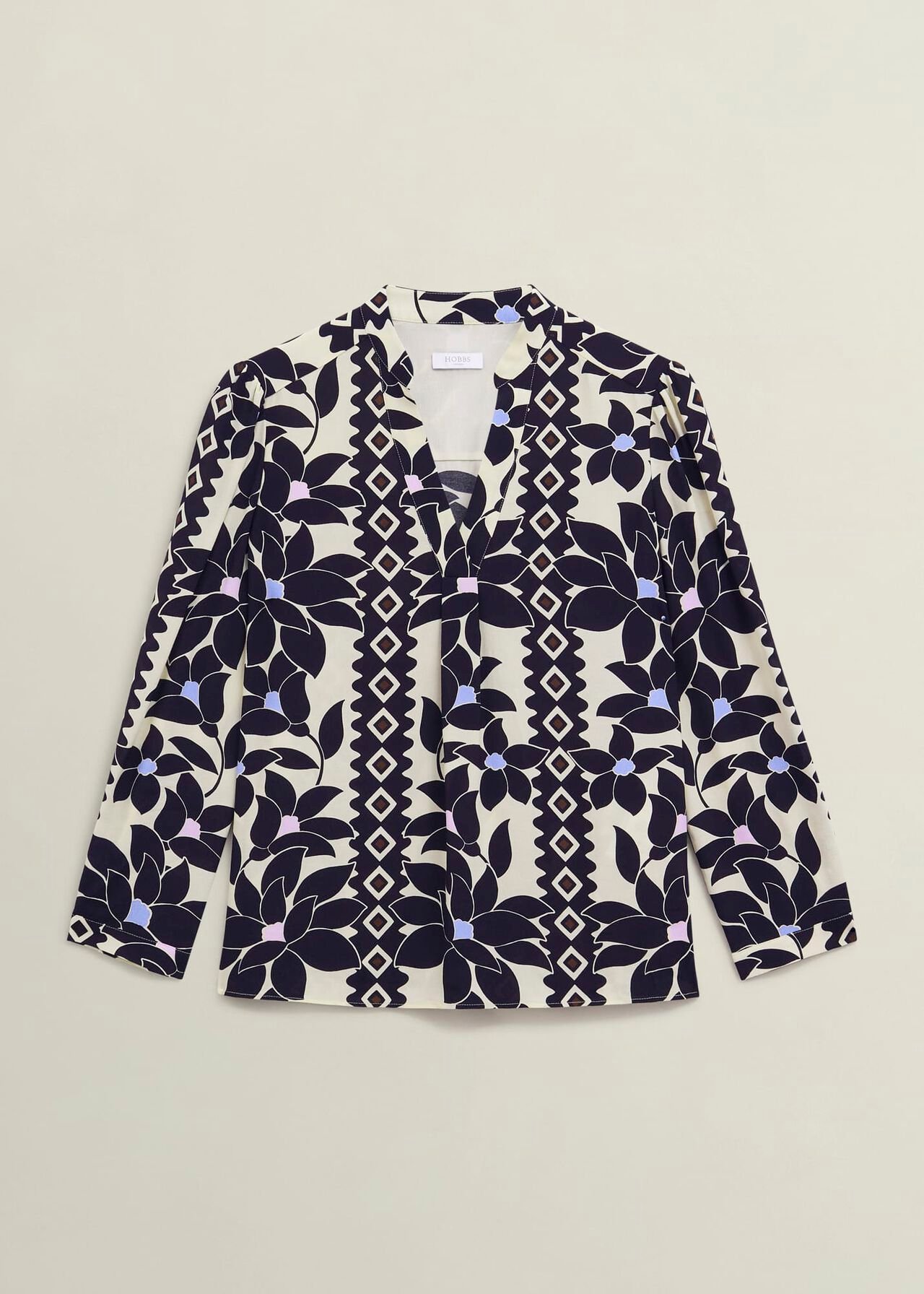 Jilly Blouse, Navy Multi, hi-res