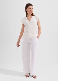 Jayde Knitted Top, Ivory, hi-res