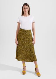 Annette Skirt, Chartreuse Navy, hi-res