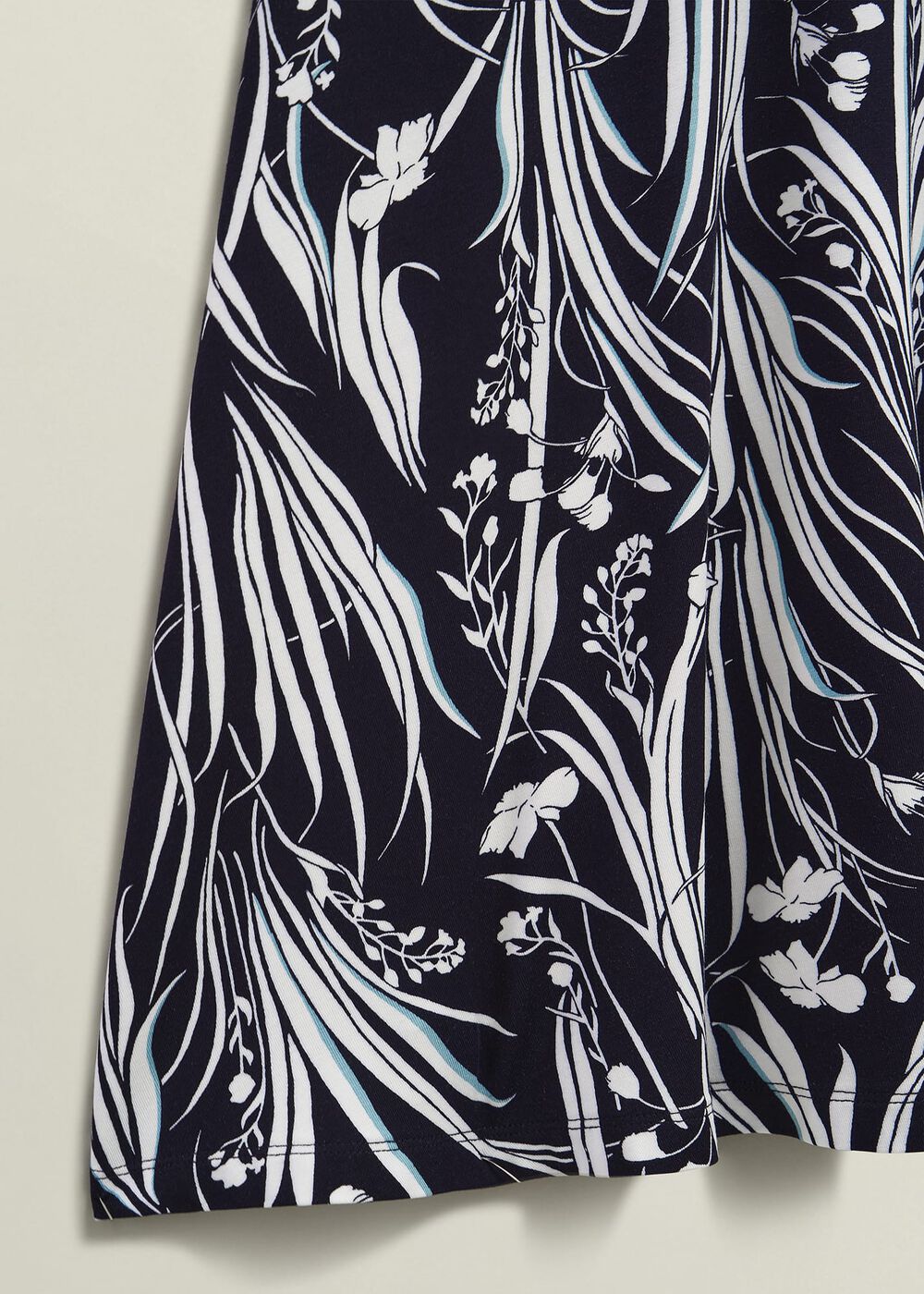 Petite Mollie Jersey Dress, Navy Ivory, hi-res