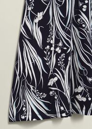 Petite Mollie Jersey Dress, Navy Ivory, hi-res