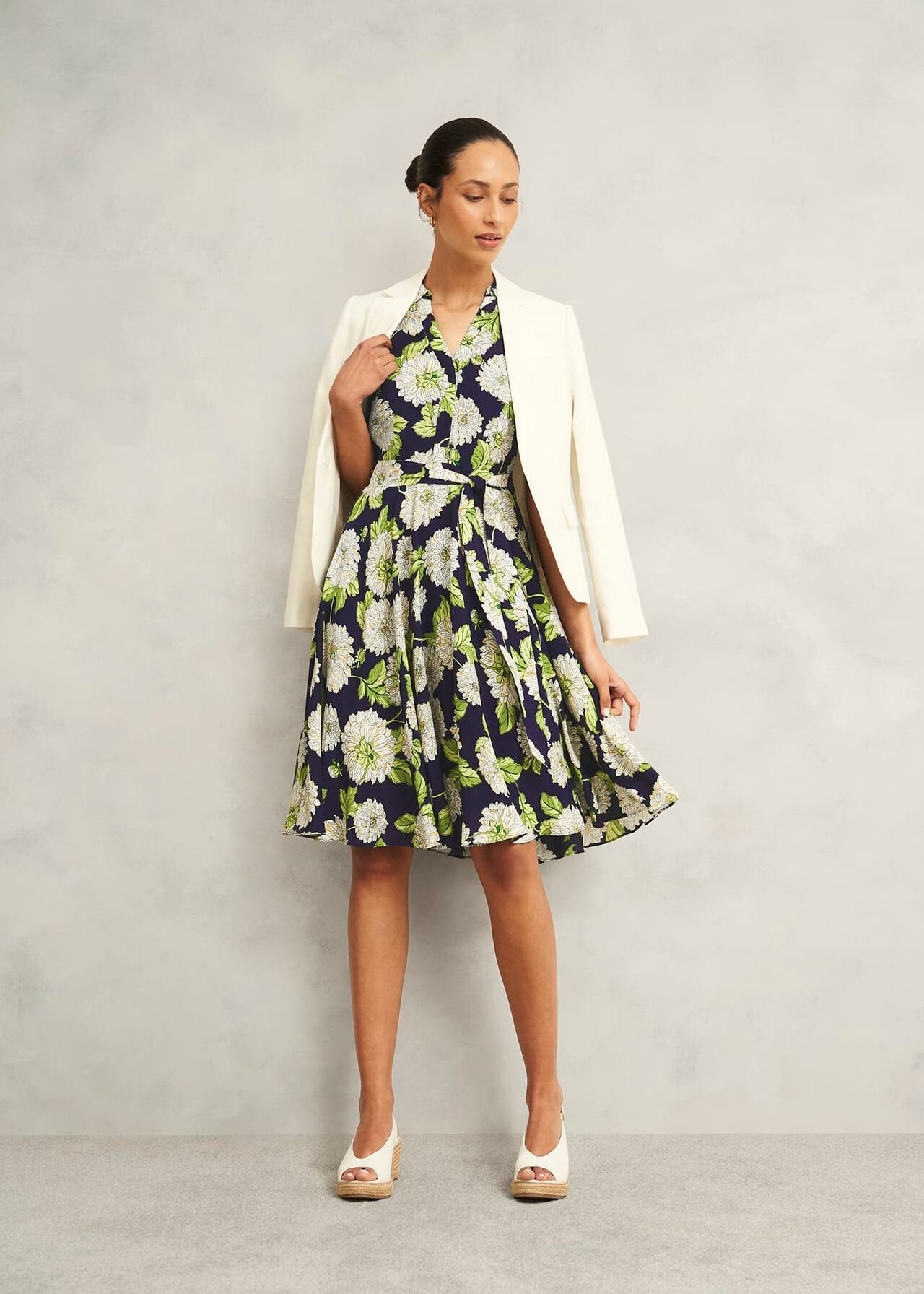 Bea Dress, Navy Multi, hi-res