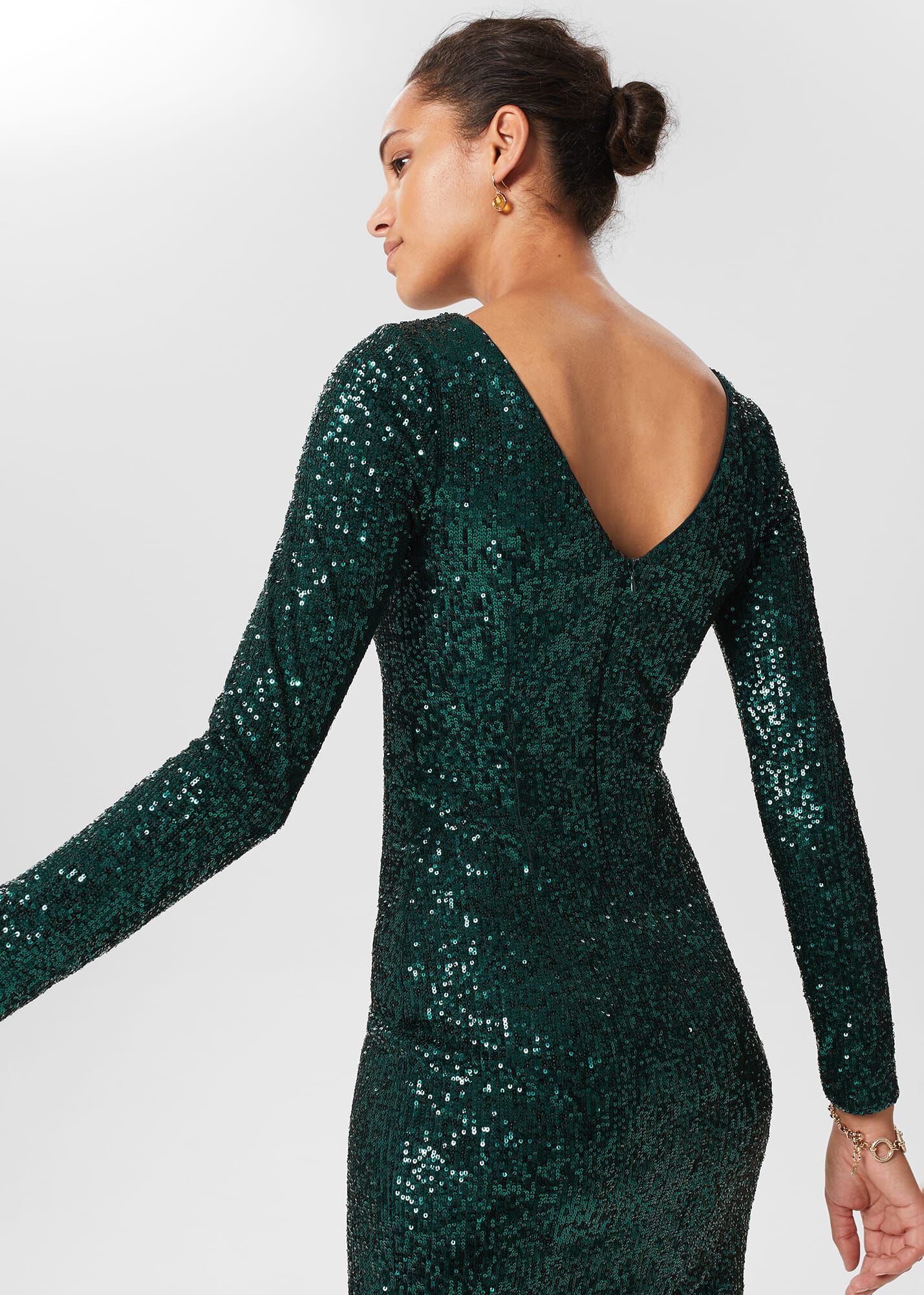 Petite Sawyer Sequin Dress | Hobbs US |