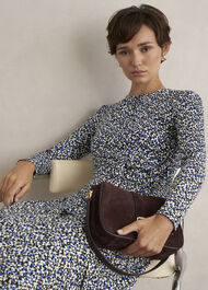 Petite Dakota Dress, Navy Multi, hi-res