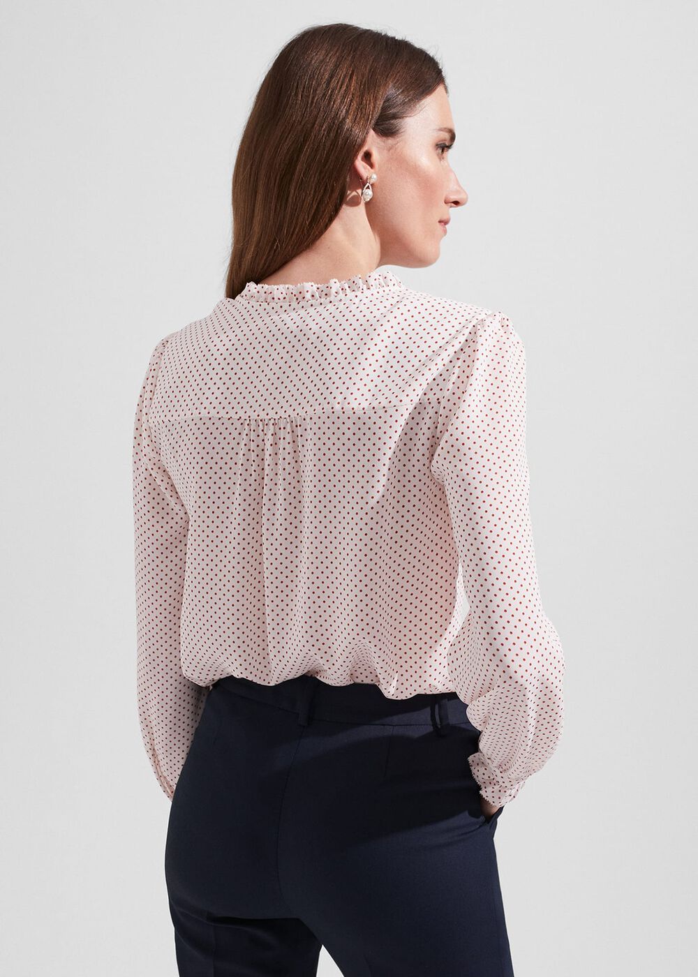 Delany Blouse, Ivory Pecan, hi-res