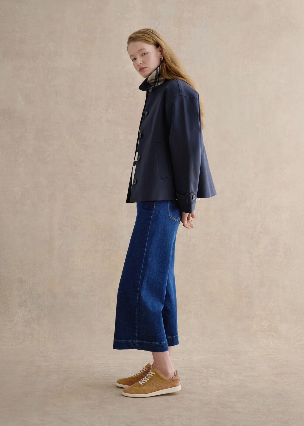 Khloe Suede Trainers, Tan, hi-res