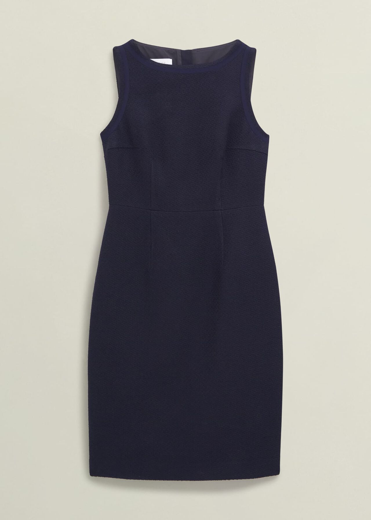 Adrian Tweed Dress, Navy, hi-res