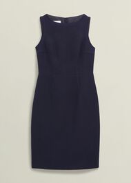 Adrian Tweed Dress, Navy, hi-res