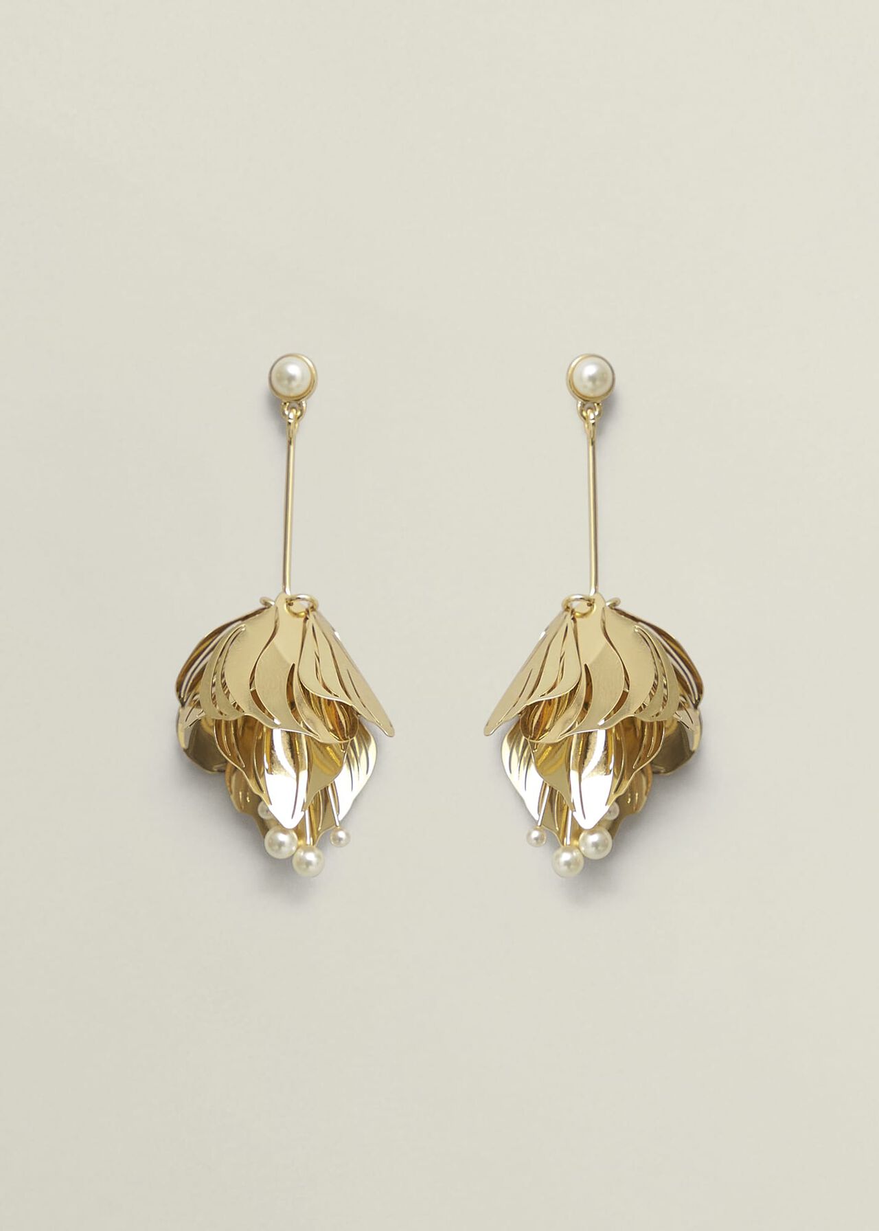 Elisa Earrings, Gold, hi-res
