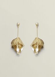 Elisa Earrings, Gold, hi-res