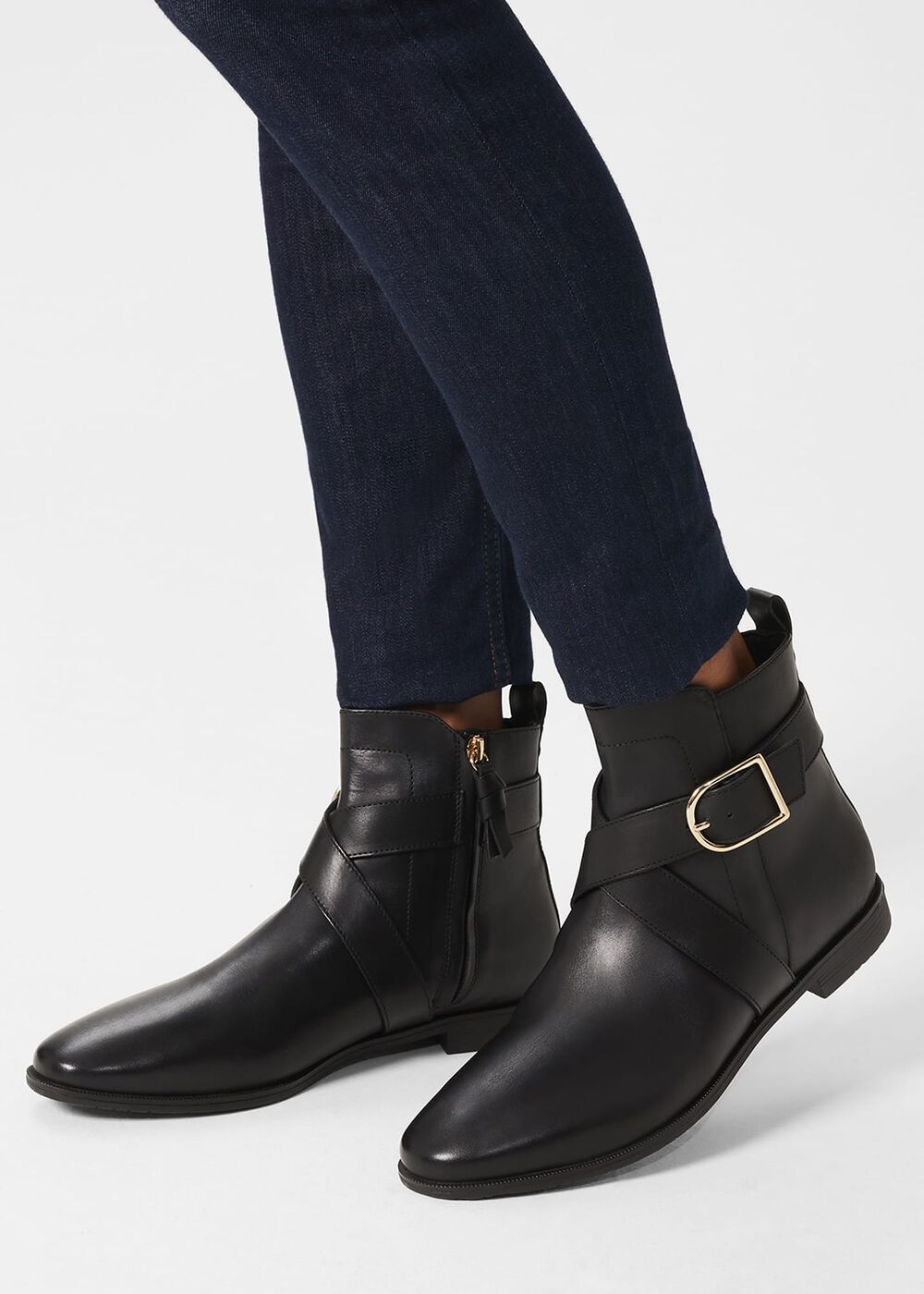 Ruthie Ankle Boots, Black, hi-res