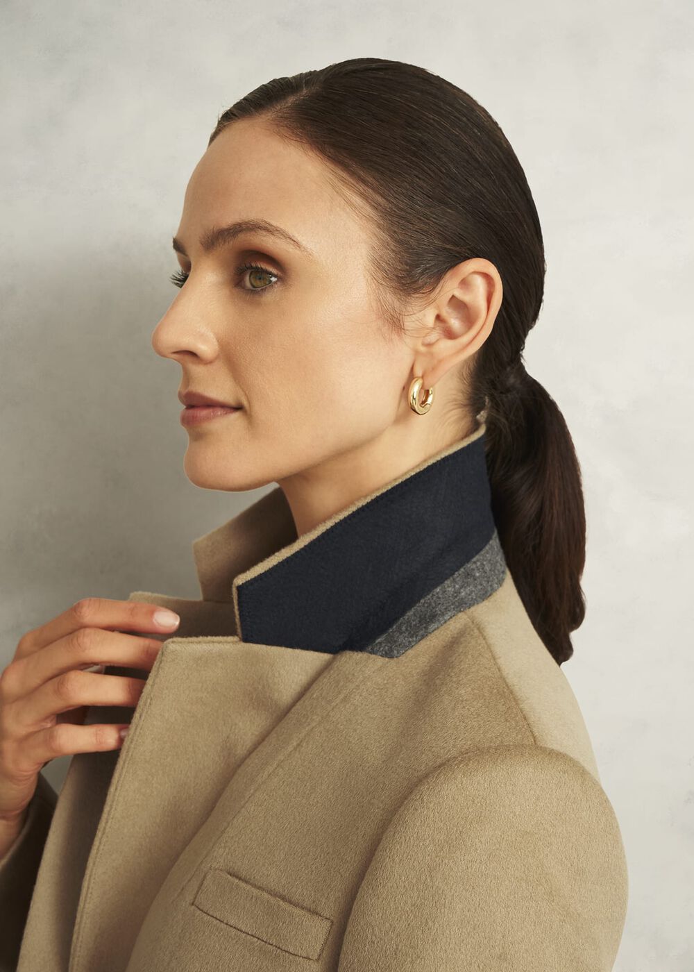 Petite Cavendish Wool Coat, Hobbs Camel, hi-res