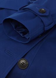 Saskia Water Resistant Trench Coat, Cobalt, hi-res