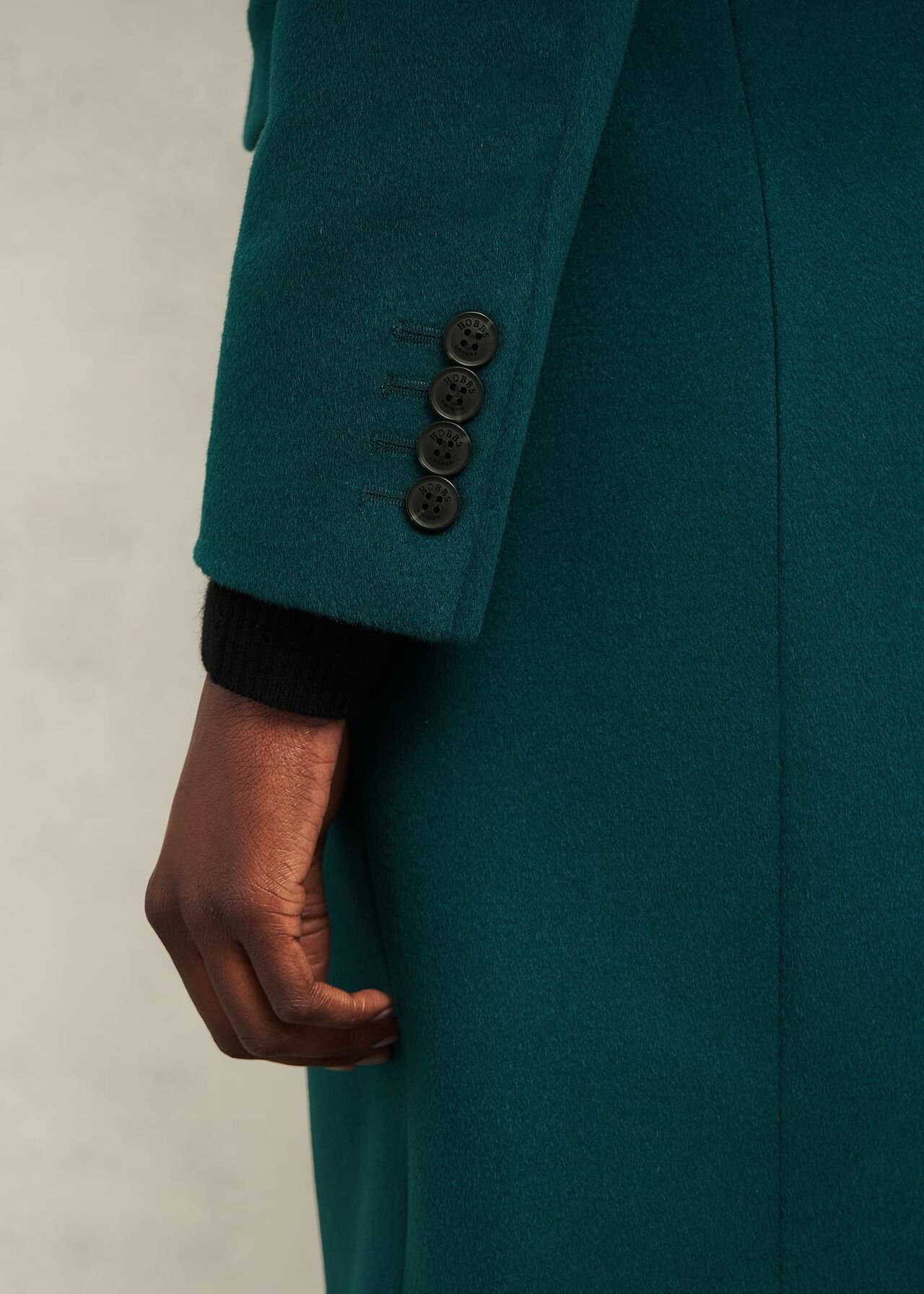 Petite Cavendish Wool Coat, Kyanite Green, hi-res