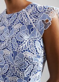 Petite Phoebe Lace Dress, Blue Ivory, hi-res