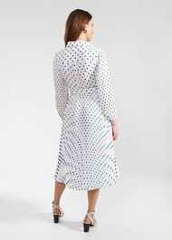 Petite Tallulah Dress, Ivory Blue, hi-res