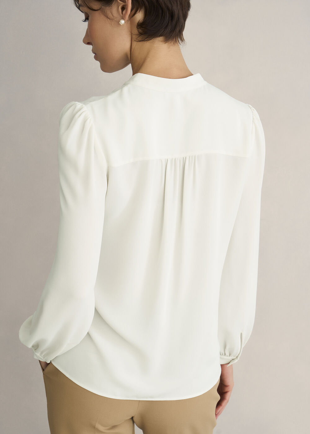 Dominica Blouse, True Ivory, hi-res
