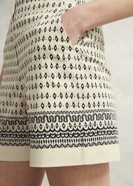 Suri Shorts, Cream Navy, hi-res