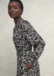 Cynthia Dress, Black Cream, hi-res