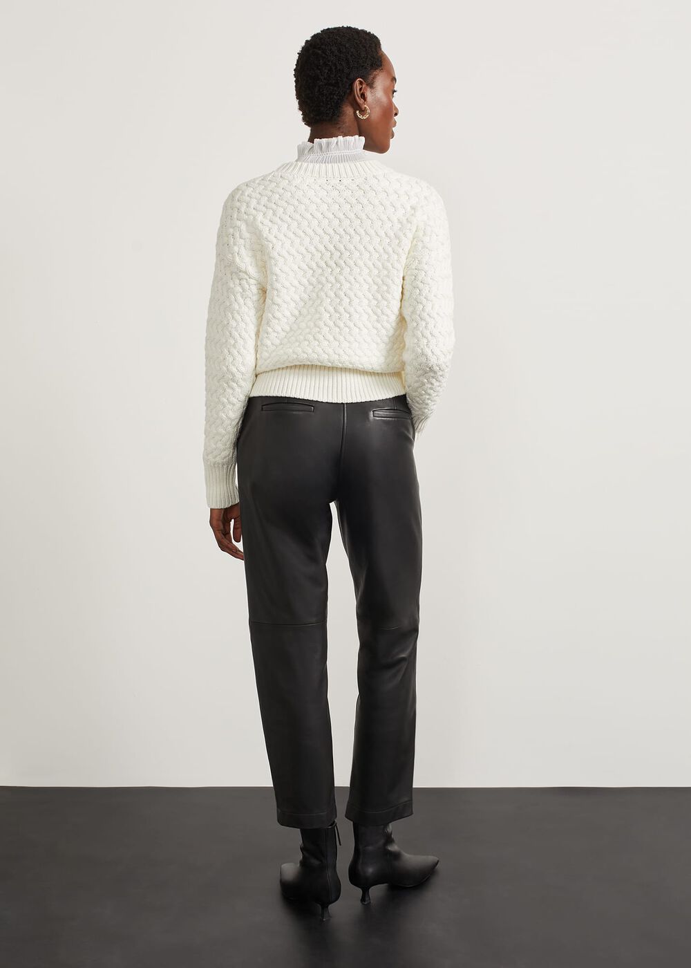 Kinsey Leather Pants, Black, hi-res