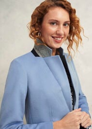 Petite Cavendish Wool Coat, Pale Blue, hi-res