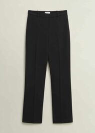 Petite Maya Straight Trousers, Black, hi-res